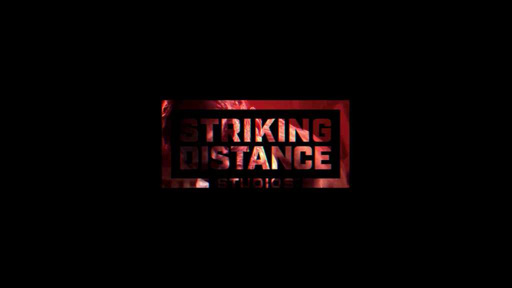 Striking Distance Studios logo with a dark background, symbolizing uncertainty in the gaming industry.