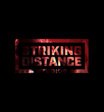 Striking Distance Studios logo with a dark background, symbolizing uncertainty in the gaming industry.