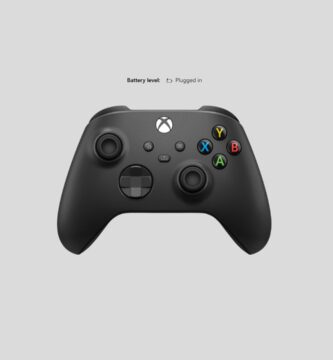 Xbox Wireless Controller receiving a firmware update on an Xbox console.