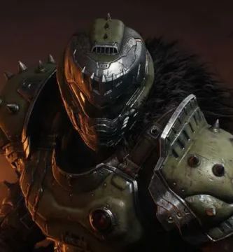 Doom: The Dark Ages protagonist wielding a chain-shield in combat