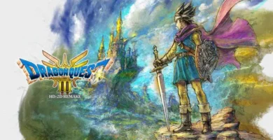 Dragon Quest III HD-2D Remake gameplay showcasing vibrant pixel art and classic RPG battle scene.