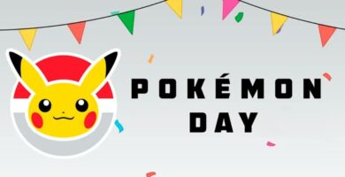 Pokemon Presents February 2025 event teaser with Pikachu silhouette and question mark background.