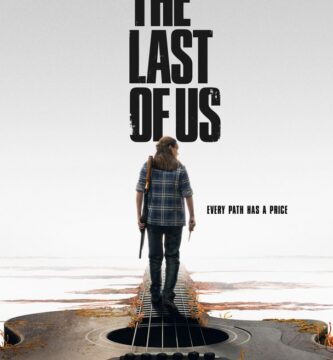 The Last of Us Season 2 poster featuring Joel and Ellie in a post-apocalyptic setting.