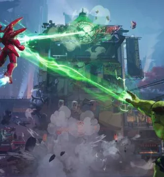 Marvel Rivals game screenshot showing heroes in battle.