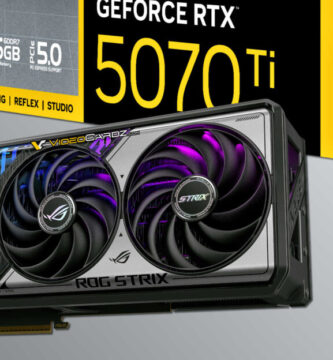 GeForce RTX 5070 Ti graphics card with sleek design and advanced cooling system