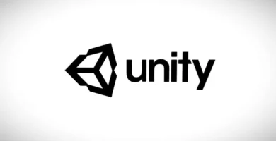 Unity logo with a background of an emptiness