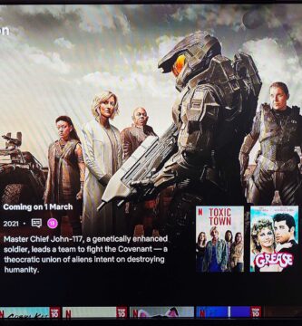 Halo TV series poster featuring Master Chief, Halo Netflix announcement teaser