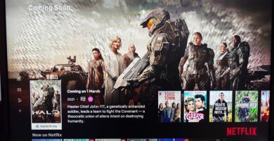 Halo TV series poster featuring Master Chief, Halo Netflix announcement teaser