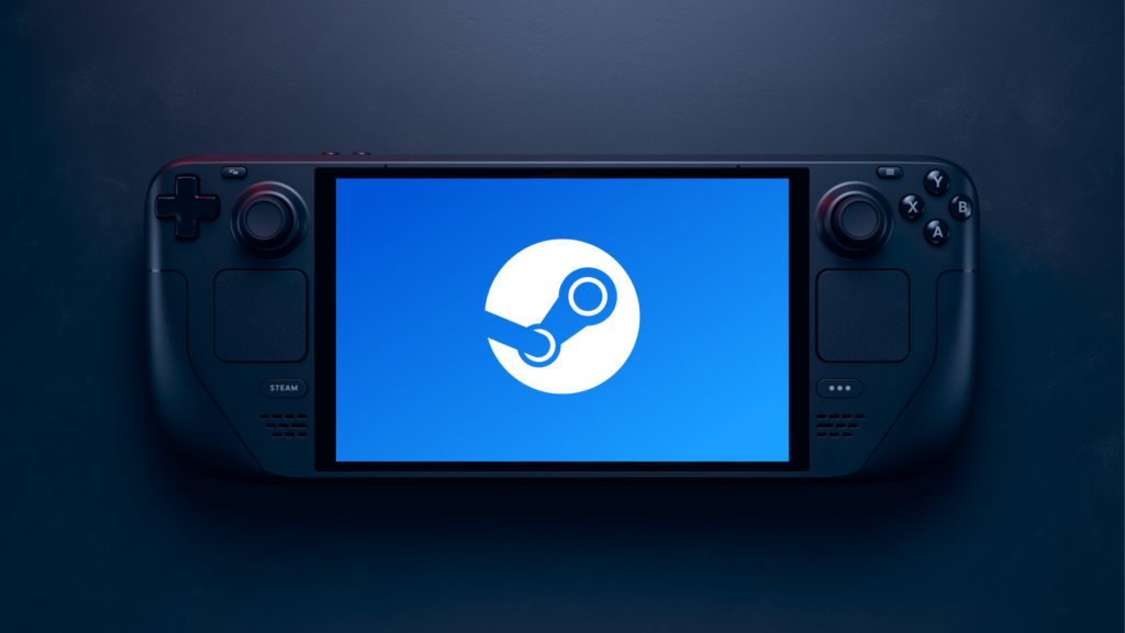 Steam Deck handheld console displaying updated system interface