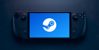 Steam Deck handheld console displaying updated system interface