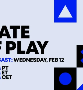 State of Play February 12 event banner with PlayStation logo