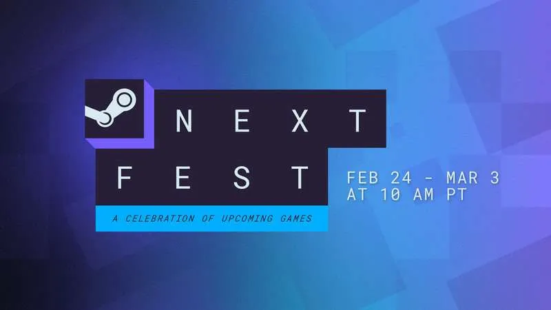 Steam Next Fest February 2025 promotional banner