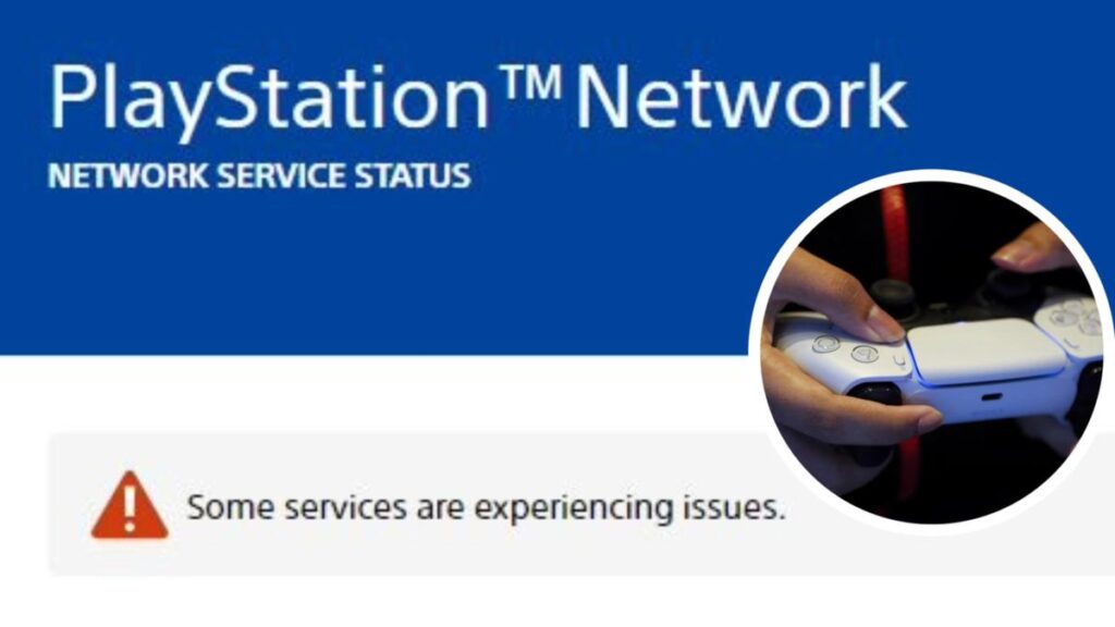 PlayStation Network logo with error message, symbolizing the PSN outage.