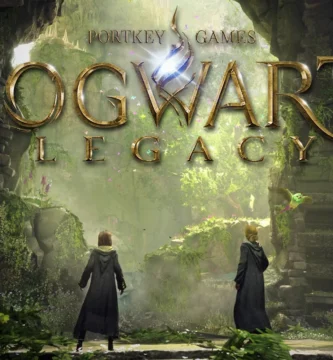 Hogwarts Legacy sequel teaser image featuring magical castle and wizard characters.