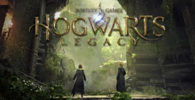 Hogwarts Legacy sequel teaser image featuring magical castle and wizard characters.