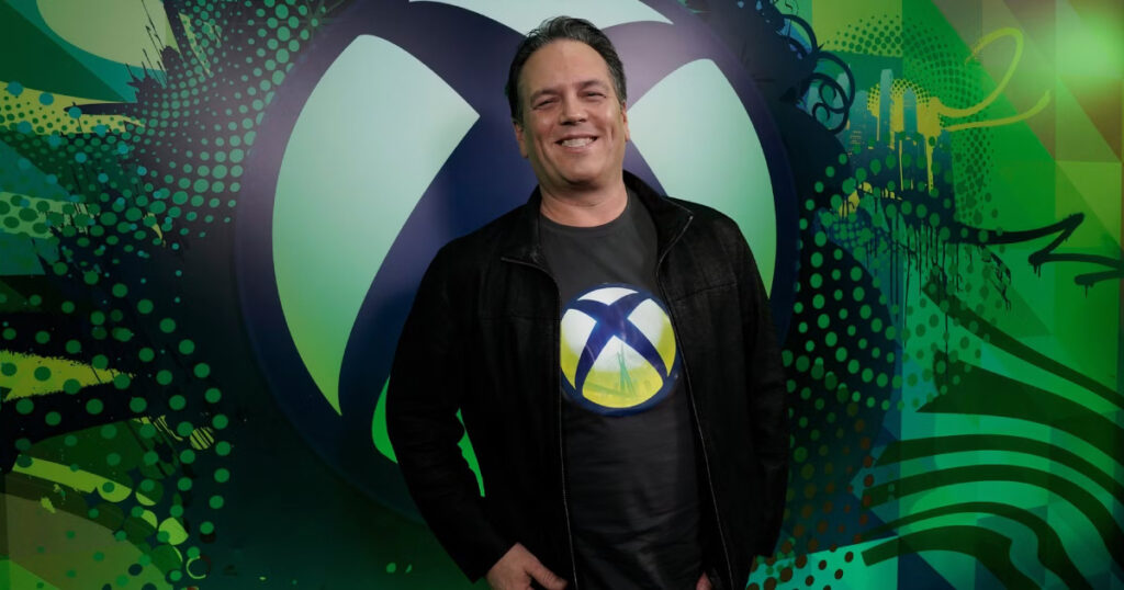 Phil Spencer speaking at a Microsoft Gaming event about the company's new direction