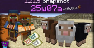 New sheep variants and enhanced desert biomes in Minecraft Snapshot 25w07a