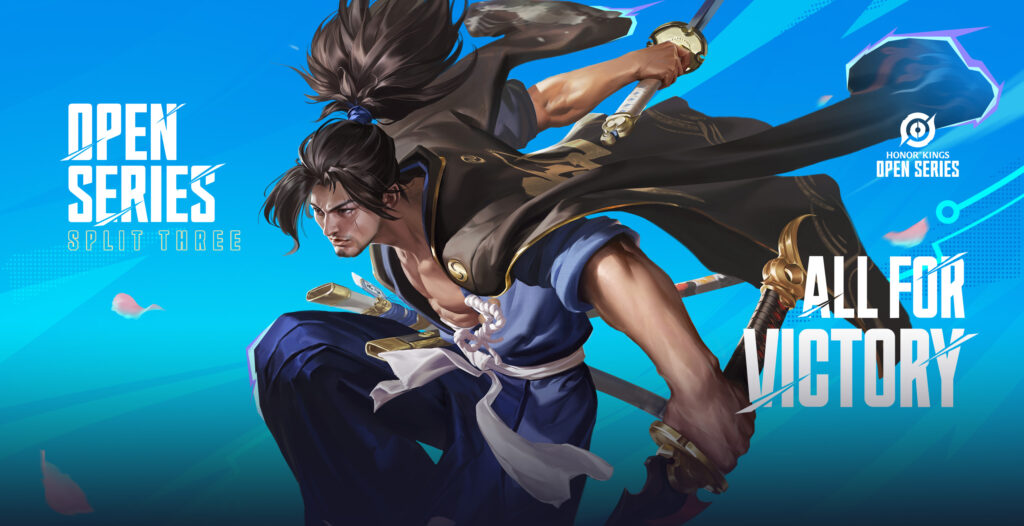 Honor of Kings Open Series Split 3 logo featuring teams in intense esports action.