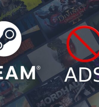 Steam logo with a red "No Ads" sign overlay.
