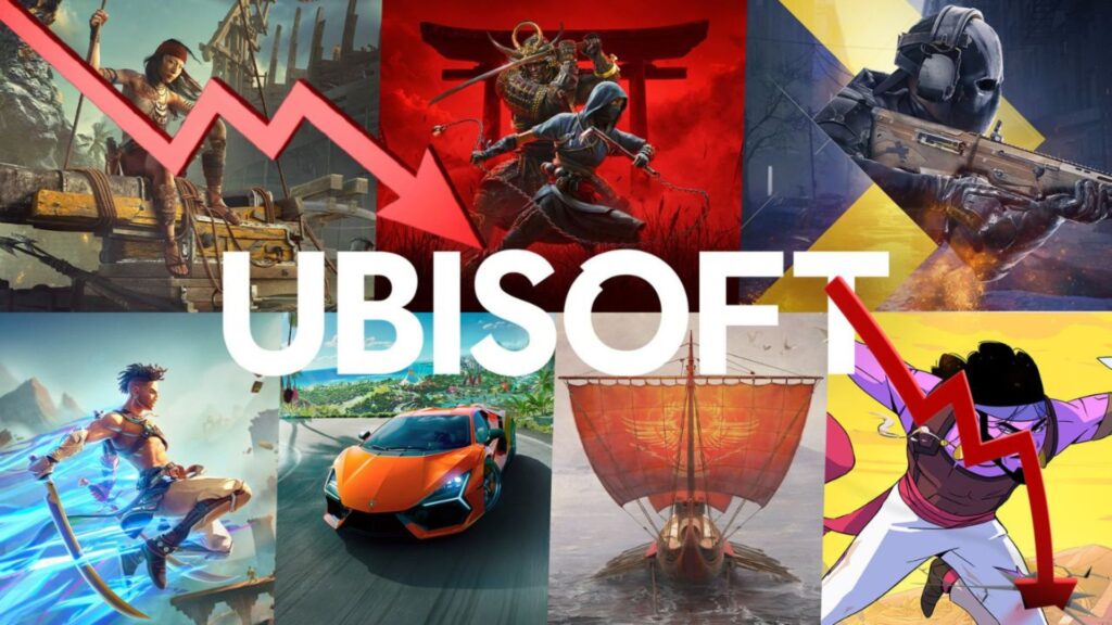 Ubisoft financial report showing revenue decline