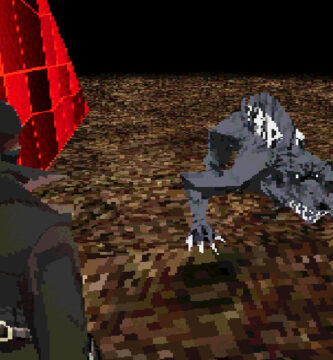 Bloodborne PSX gameplay screenshot showcasing retro PS1-style graphics.
