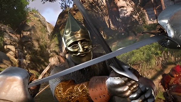 Kingdom Come: Deliverance 2 official artwork showing medieval knights in realistic battle setting