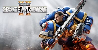 Space Marine 2 cover featuring Captain Titus ready for battle with Fanatical sale banner