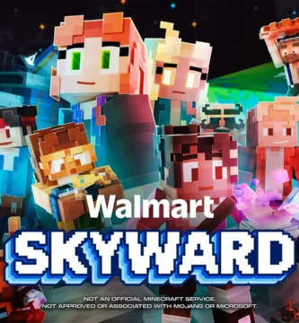 Minecraft players exploring planets in Walmart Skyward server on a mission to find the Golden Child
