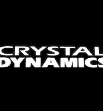 Crystal Dynamics logo on a dark background, symbolizing recent layoffs.