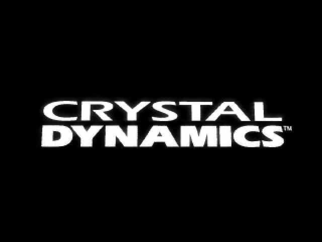 Crystal Dynamics logo on a dark background, symbolizing recent layoffs.