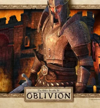The Elder Scrolls IV: Oblivion Remake promotional concept art with a medieval fantasy landscape.