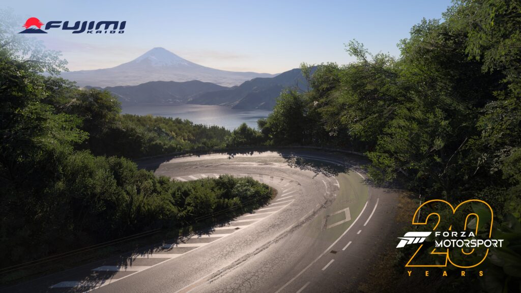 Forza Motorsport 20th Anniversary update featuring new cars and improved graphics.