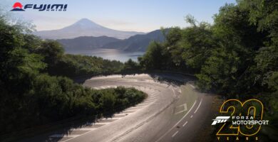 Forza Motorsport 20th Anniversary update featuring new cars and improved graphics.