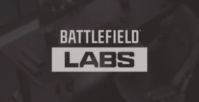 A gaming setup with Battlefield Labs logo, symbolizing early access for participants