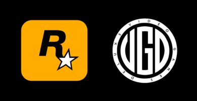 Rockstar Games logo alongside Video Games Deluxe logo, symbolizing the acquisition and formation of Rockstar Australia.