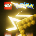 LEGO Pokémon Pikachu model displayed