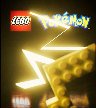 LEGO Pokémon Pikachu model displayed