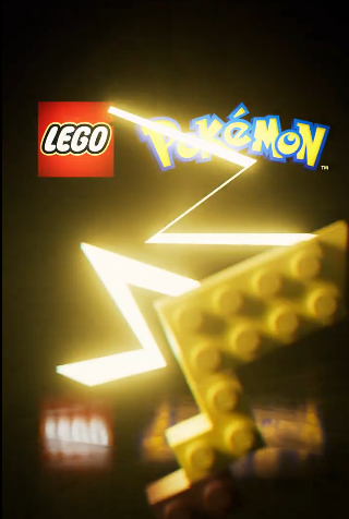 LEGO Pokémon Pikachu model displayed