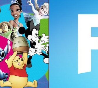 Fortnite Disney collab gameplay with custom content and in-game store
