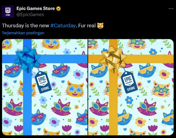 Epic Games Store logo with free games teaser banner for March 27