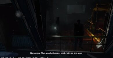 Still from Until Dawn PS3 first-person prototype gameplay showing early horror elements