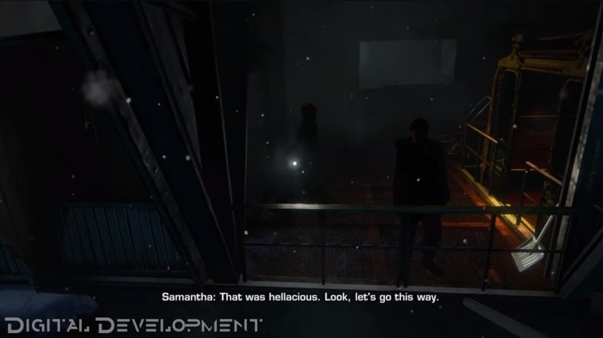 Still from Until Dawn PS3 first-person prototype gameplay showing early horror elements
