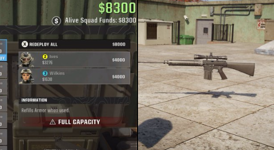 Call of Duty Warzone Verdansk Buy Station with Redeploy All option and vertical menu UI