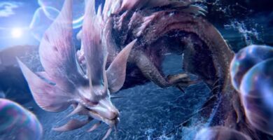 Lagiacrus teased in Monster Hunter Wilds Title Update 1 trailer.