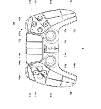 Illustration of Sony’s patented PlayStation controller with solar cells