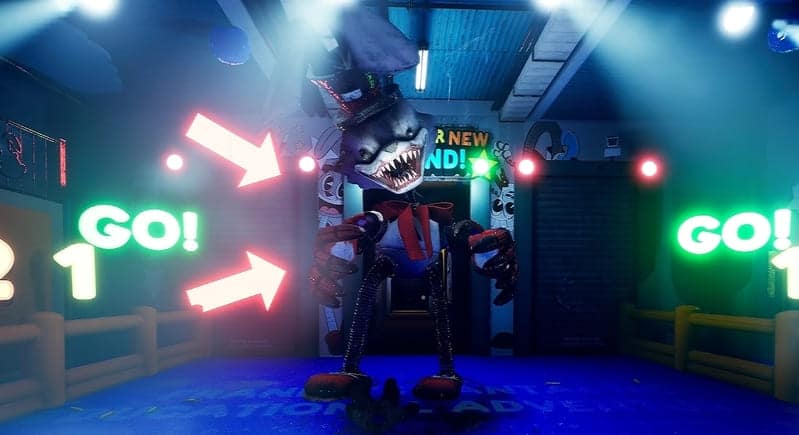 Finding Frankie horror game character running through dark corridor in console gameplay screenshot