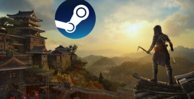 Assassin’s Creed Shadows logo with Steam platform branding