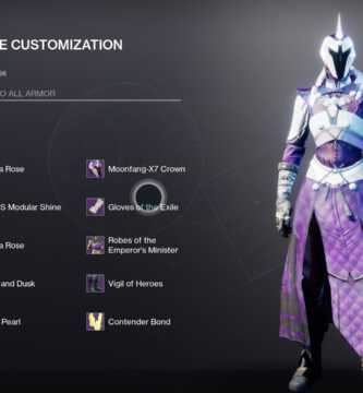 Destiny 2 with exotic weapons and armor