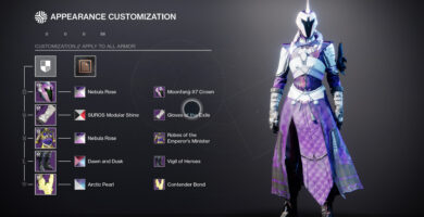 Destiny 2 with exotic weapons and armor