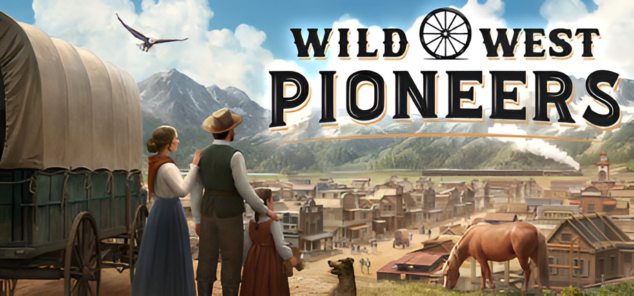 Wild West Pioneers game showing town-building in a Wild West frontier setting